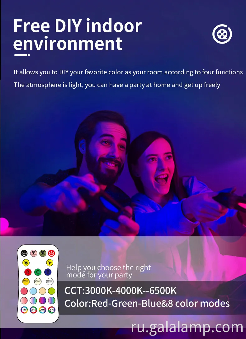 Smart RGBW Dimmable Tister Light с функциями дистанционного управления